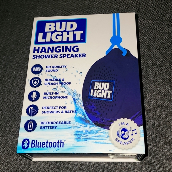 NEW Budweiser Handing Shower Speaker